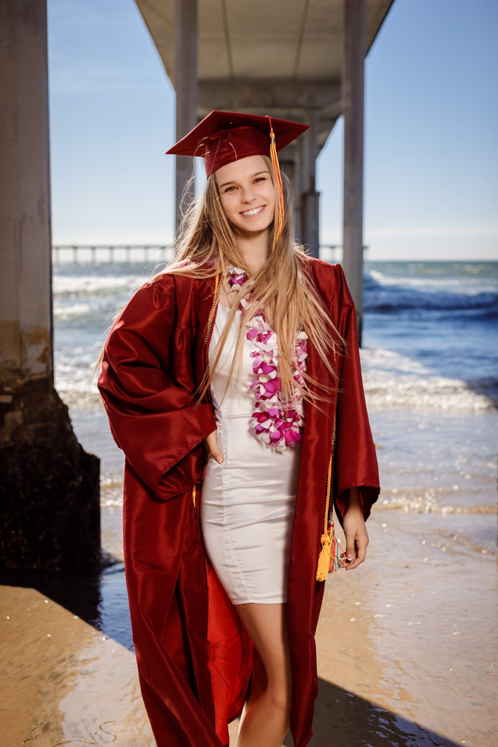 Point Loma High School Graduation Day - Senior Portrait Photo Session at Ocean Beach Pier, San Diego, California-9.jpg