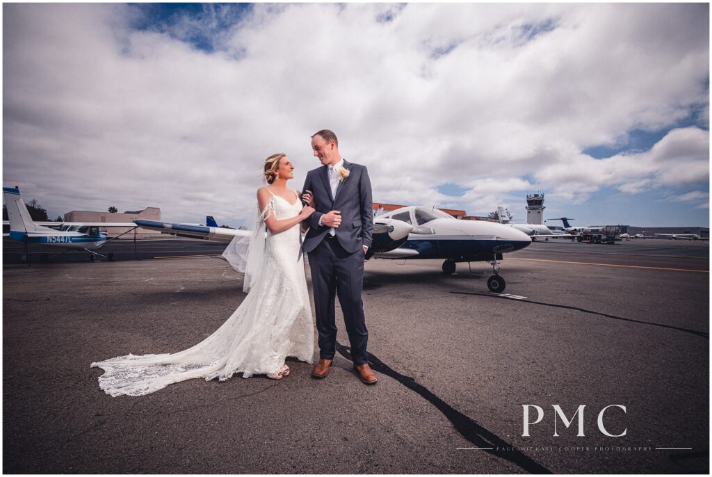 Carlsbad Windmill Airport Boho Wedding in Spring 2024